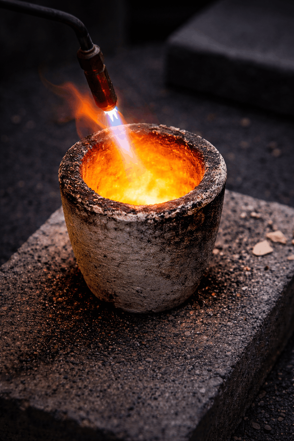 Metal melting process